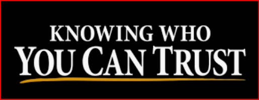 knowing who you can trust